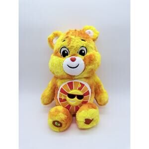 Care Bears "Funshine Bear" Yellow Orange Sunshine Belly 2024 Plush about 14"